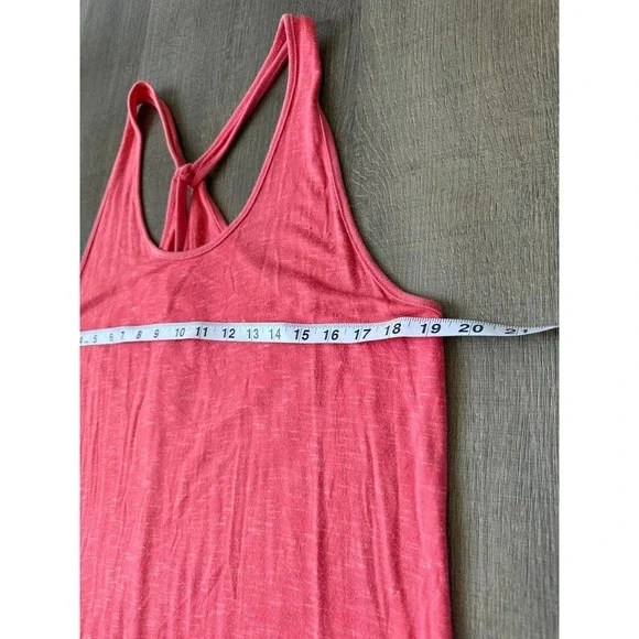 Anthropologie Saturday Sunday Coral Tank Midi Dress Racerback Casual Travel Sz M - Picture 9 of 10